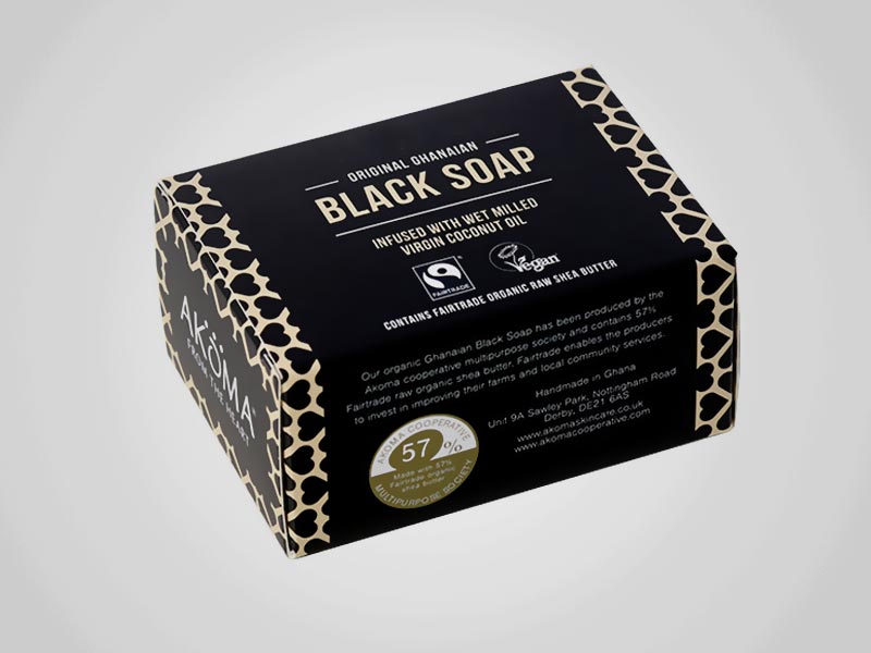 Custom Black Soap Boxes