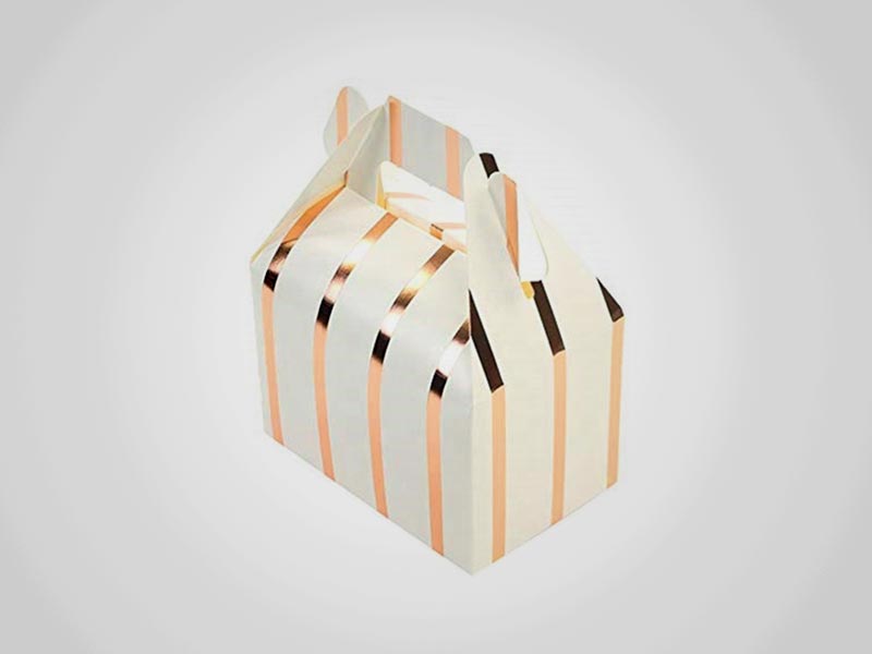 Custom Striped Gable Boxes