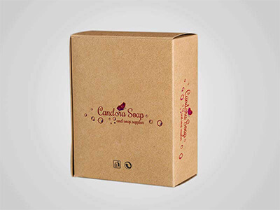 Custom Brown Soap Boxes