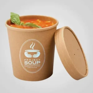 Custom Kraft Soup Cups